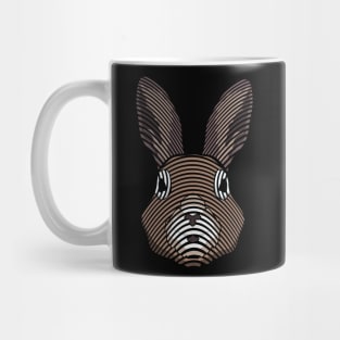 Beauty Line Art Rabbit Mug